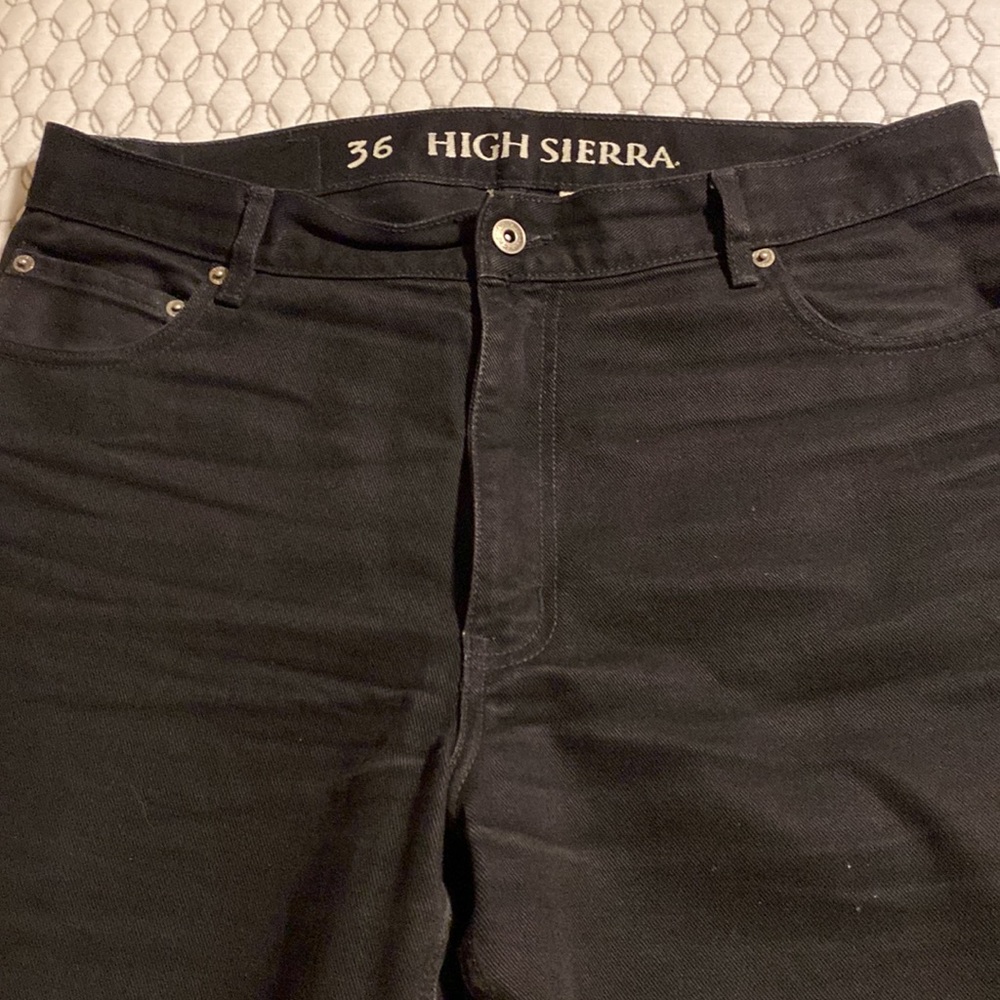 🛑LAST CHANCE🛑 HIGH SIERRA Black Jeans 36x34 BUY NOW - Picture 3 of 5